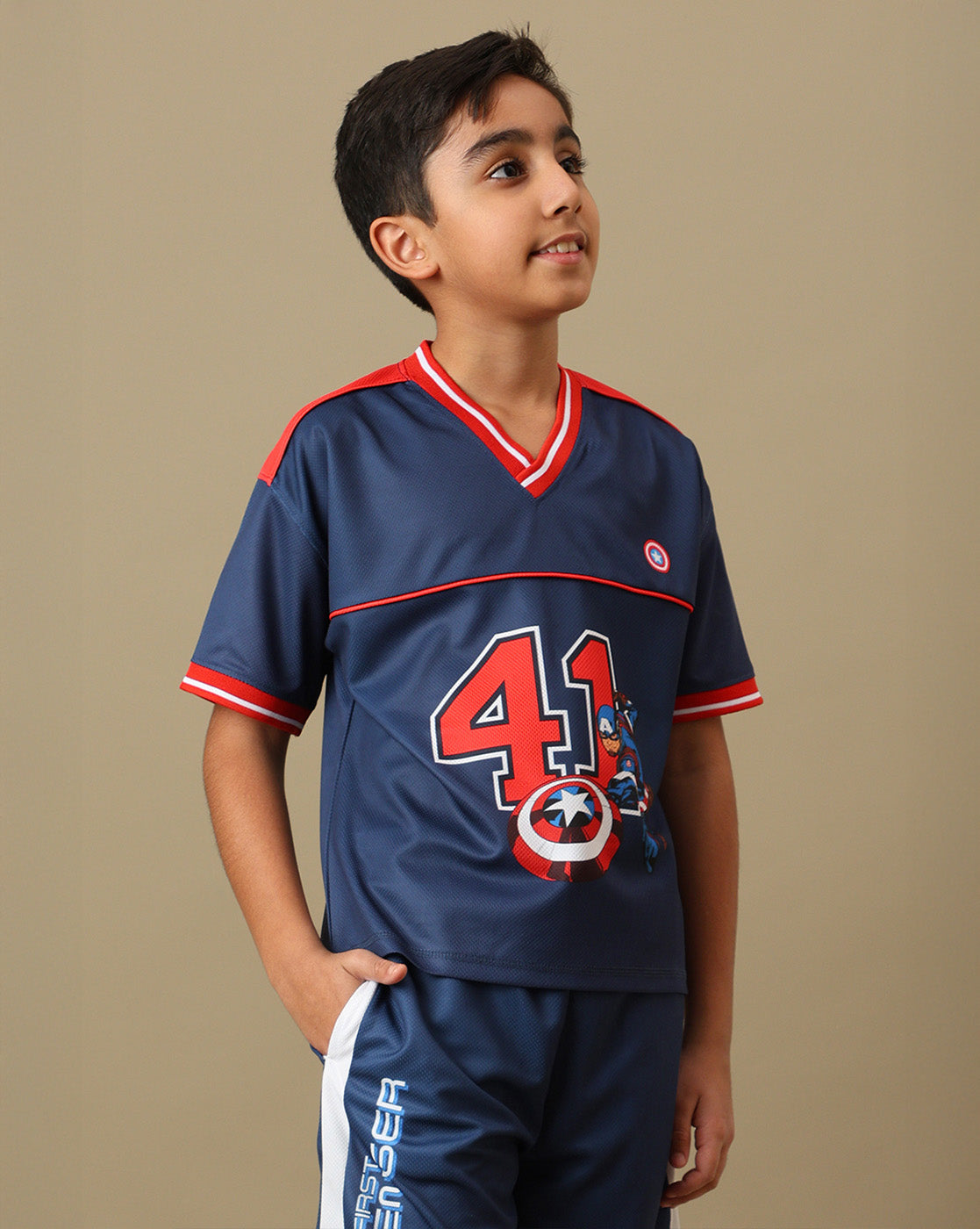 Captain America Printed Tshirt For Boys