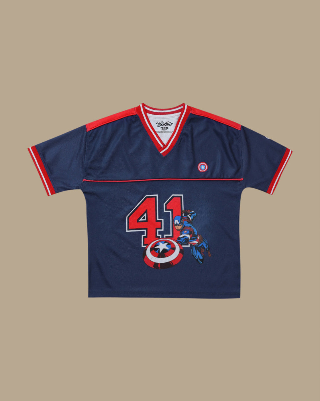 Captain America Printed Tshirt For Boys