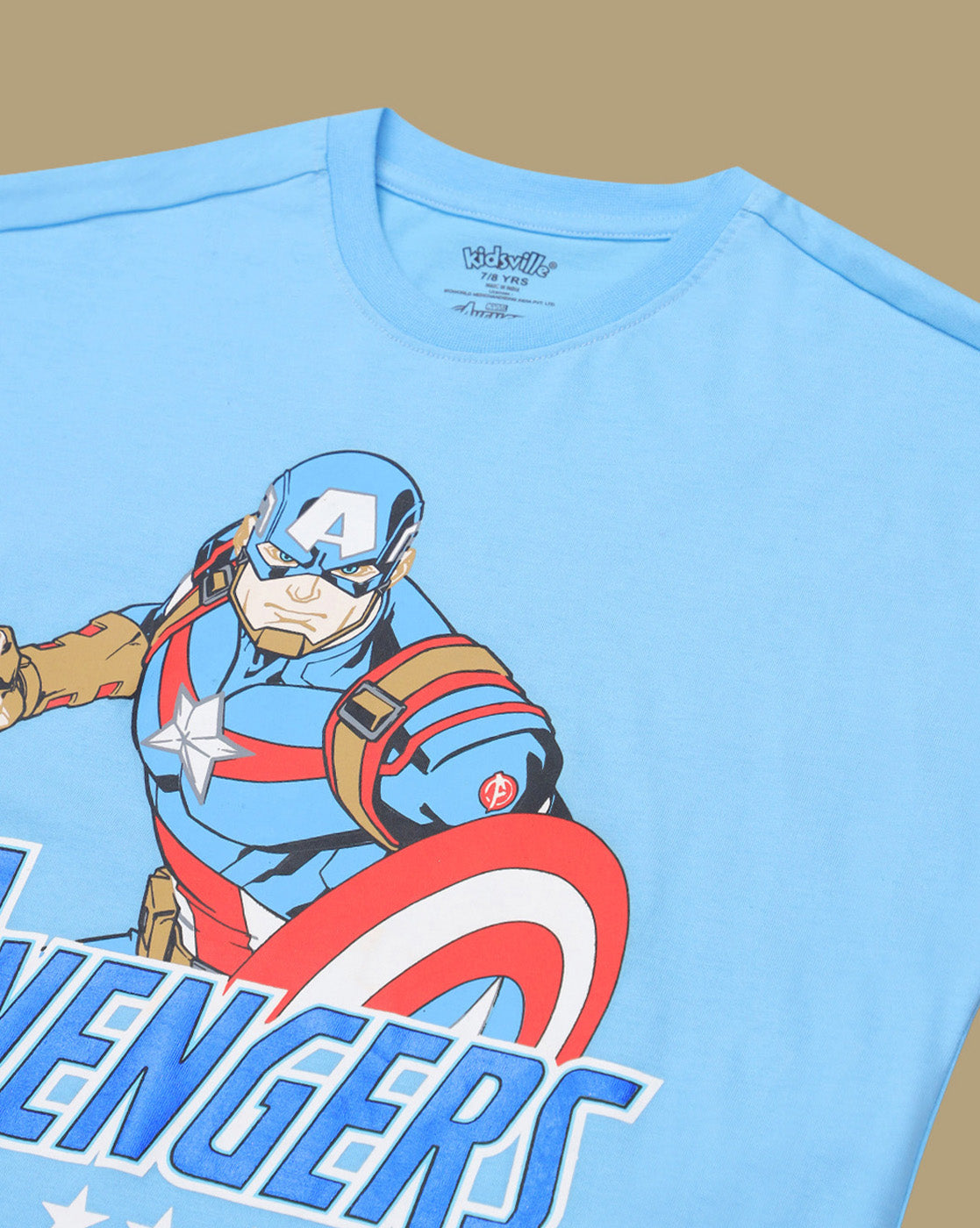 Captain America Printed Tshirt For Boys