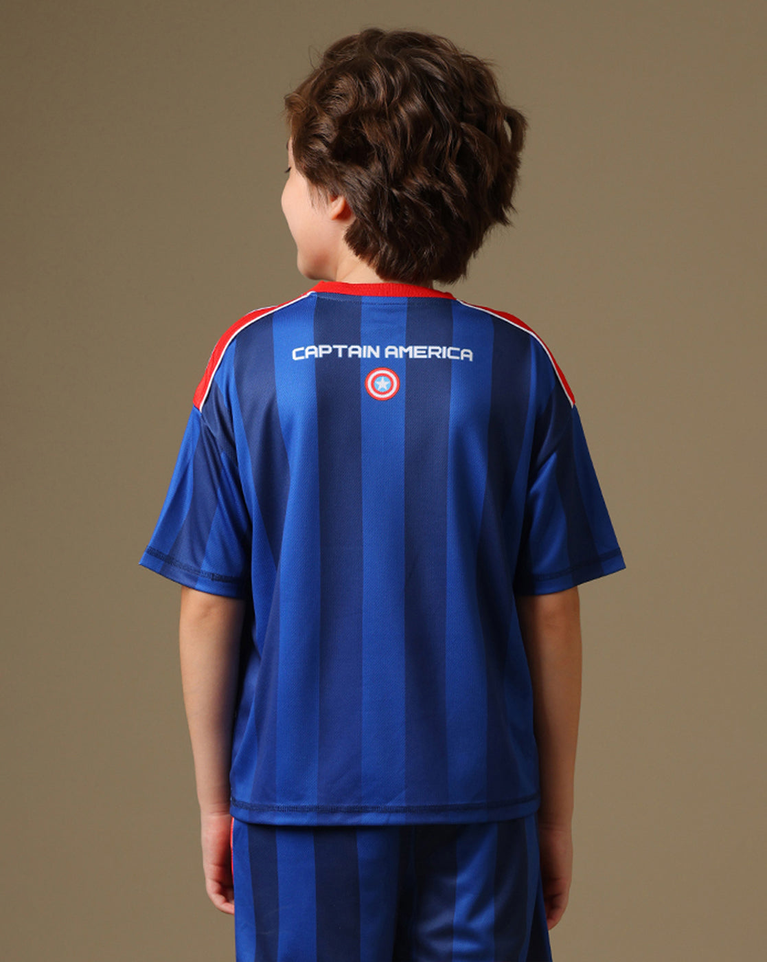 Avengers Captain America Printed Oversized Tshirt For Boys