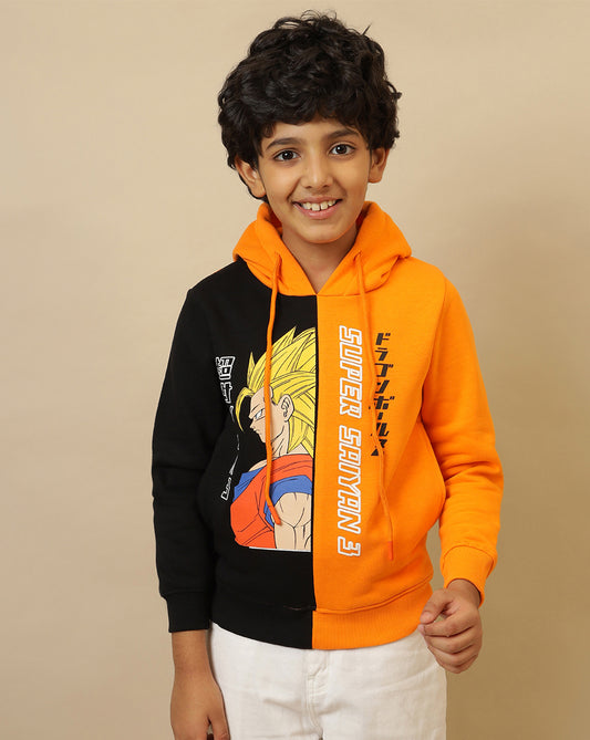 Dragon Ball Z Printed Regular Fit Hoodie For Boys