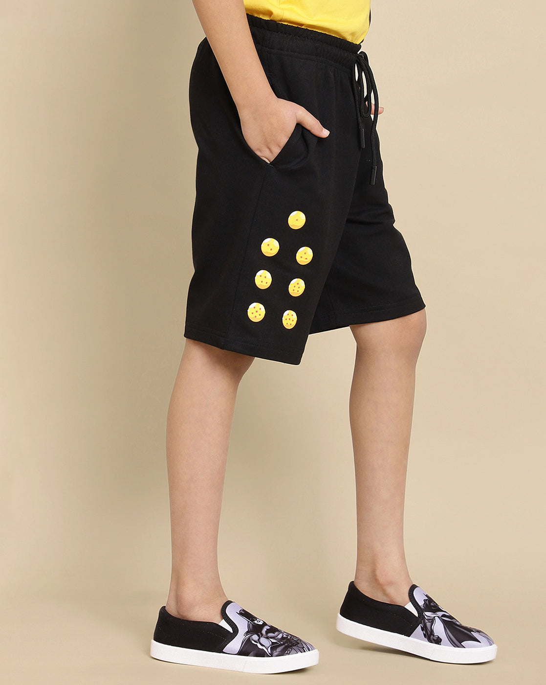 Goku Printed Regular Fit Shorts For Boys