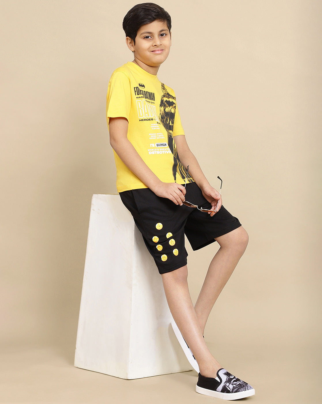 Goku Printed Regular Fit Shorts For Boys