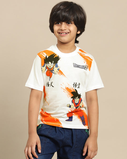 Dragon Ball Z Printed Regular Fit Tshirt For Boys