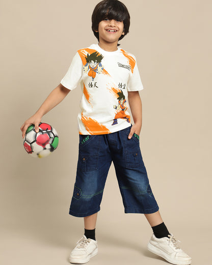 Dragon Ball Z Printed Regular Fit Tshirt For Boys