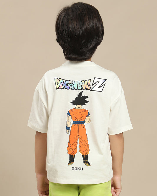 Dragon Ball Z Printed Oversize Tshirt For Boys