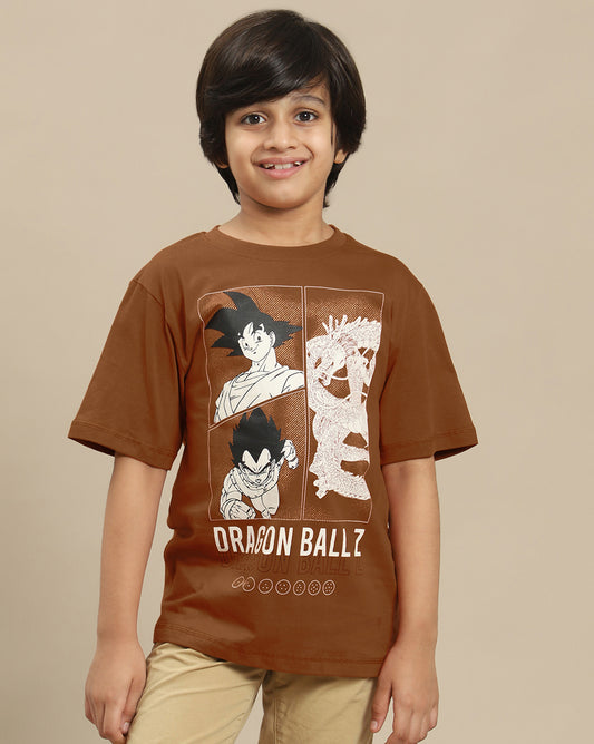 Dragon Ball Z Printed Oversized Tshirt For Boys