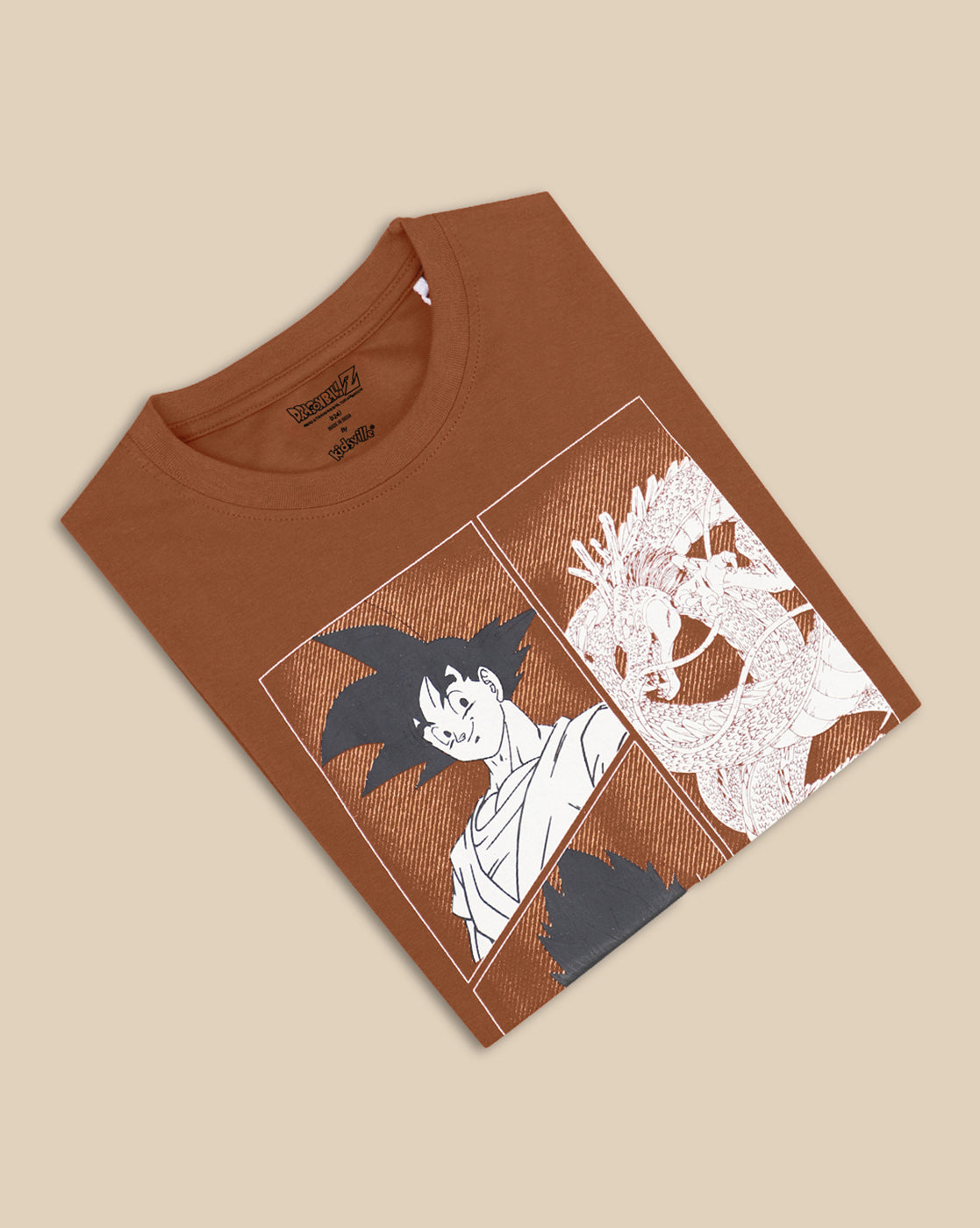 Dragon Ball Z Printed Oversized Tshirt For Boys