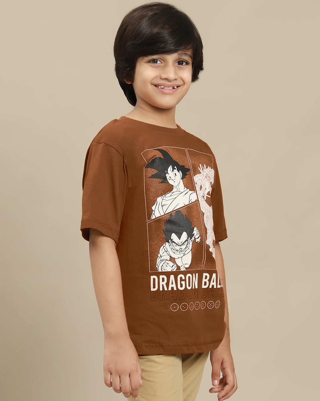 Dragon Ball Z Printed Oversized Tshirt For Boys