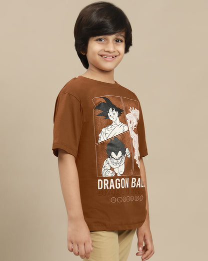 Dragon Ball Z Printed Oversized Tshirt For Boys