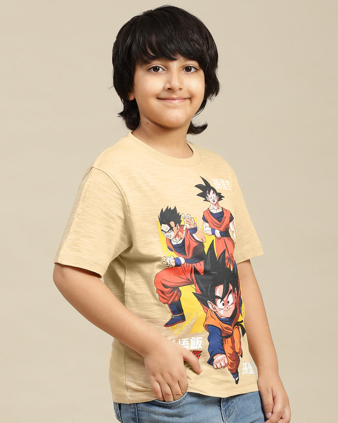 Dragon Ball Z Printed Regular Fit Tshirt For Boys