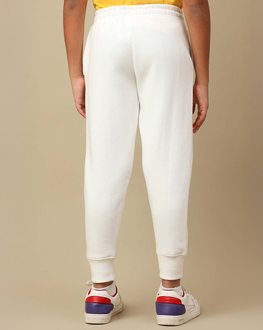 Dragon Ball Z: Goku Anime Printed White Regular Fit Jogger For Boys