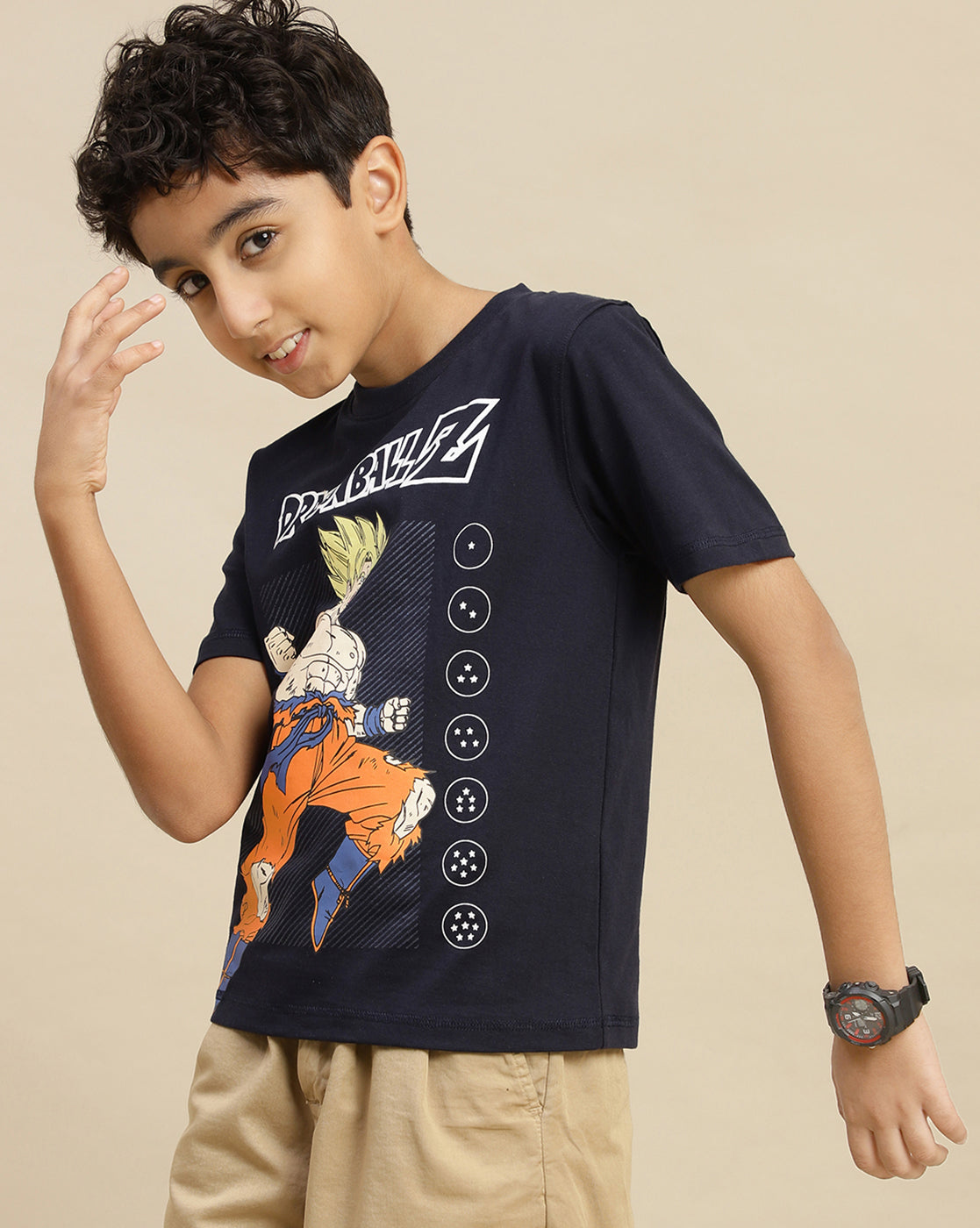 Dragon Ball Z Printed Regular Fit Tshirt For Boys