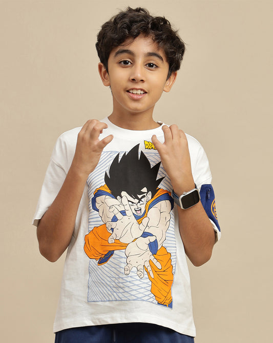 Dragon Ball Z Printed Oversized Tshirt For Boys
