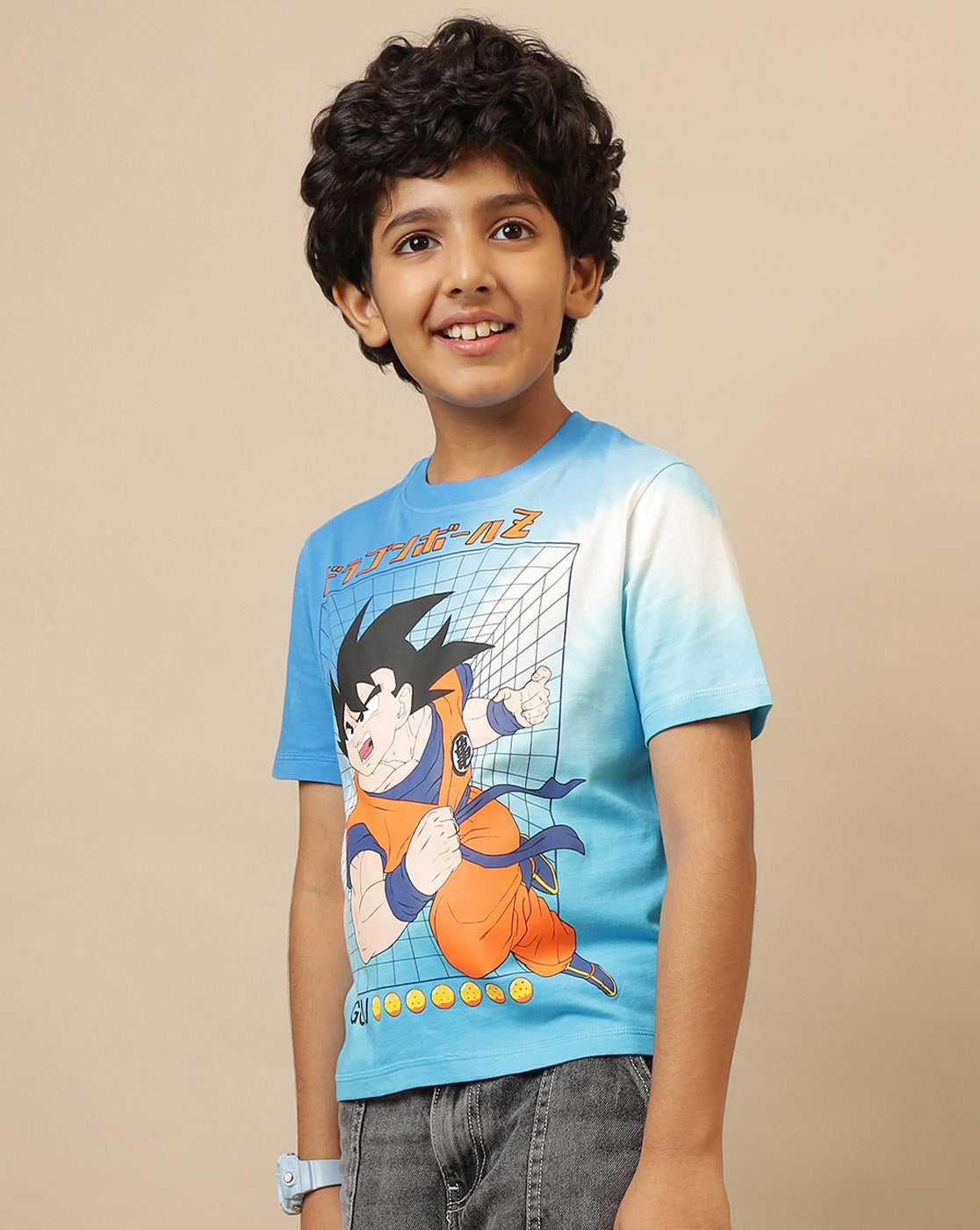 Dragon Ball Z Printed Regular Fit Tshirt For Boys