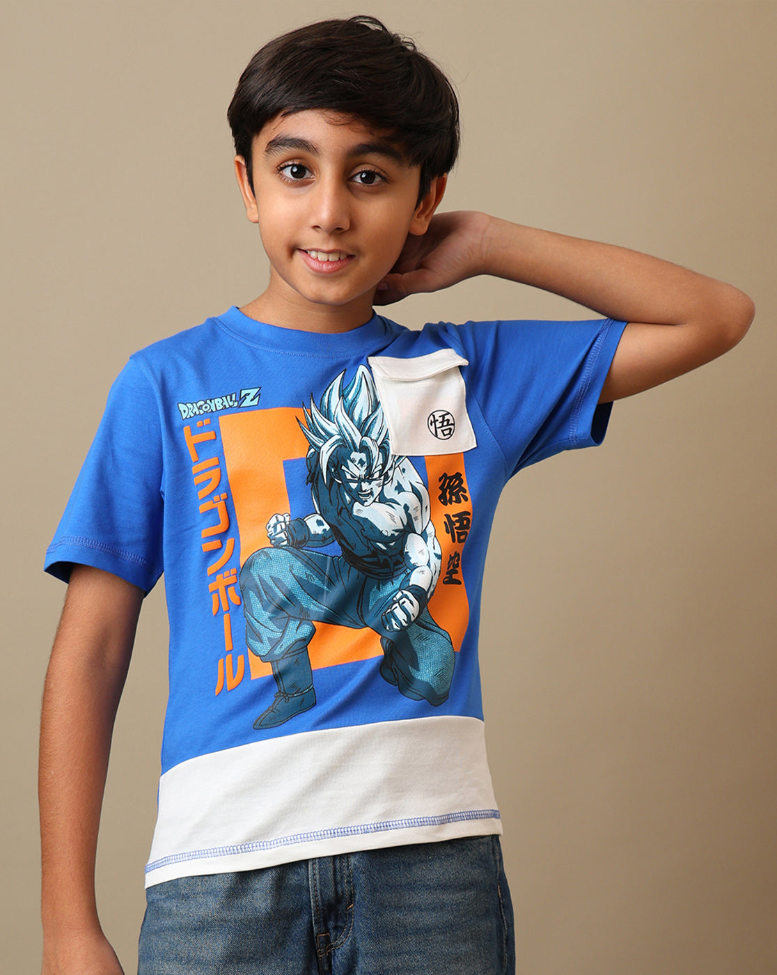 Dragon Ball Z Printed Regular Fit Tshirt For Boys
