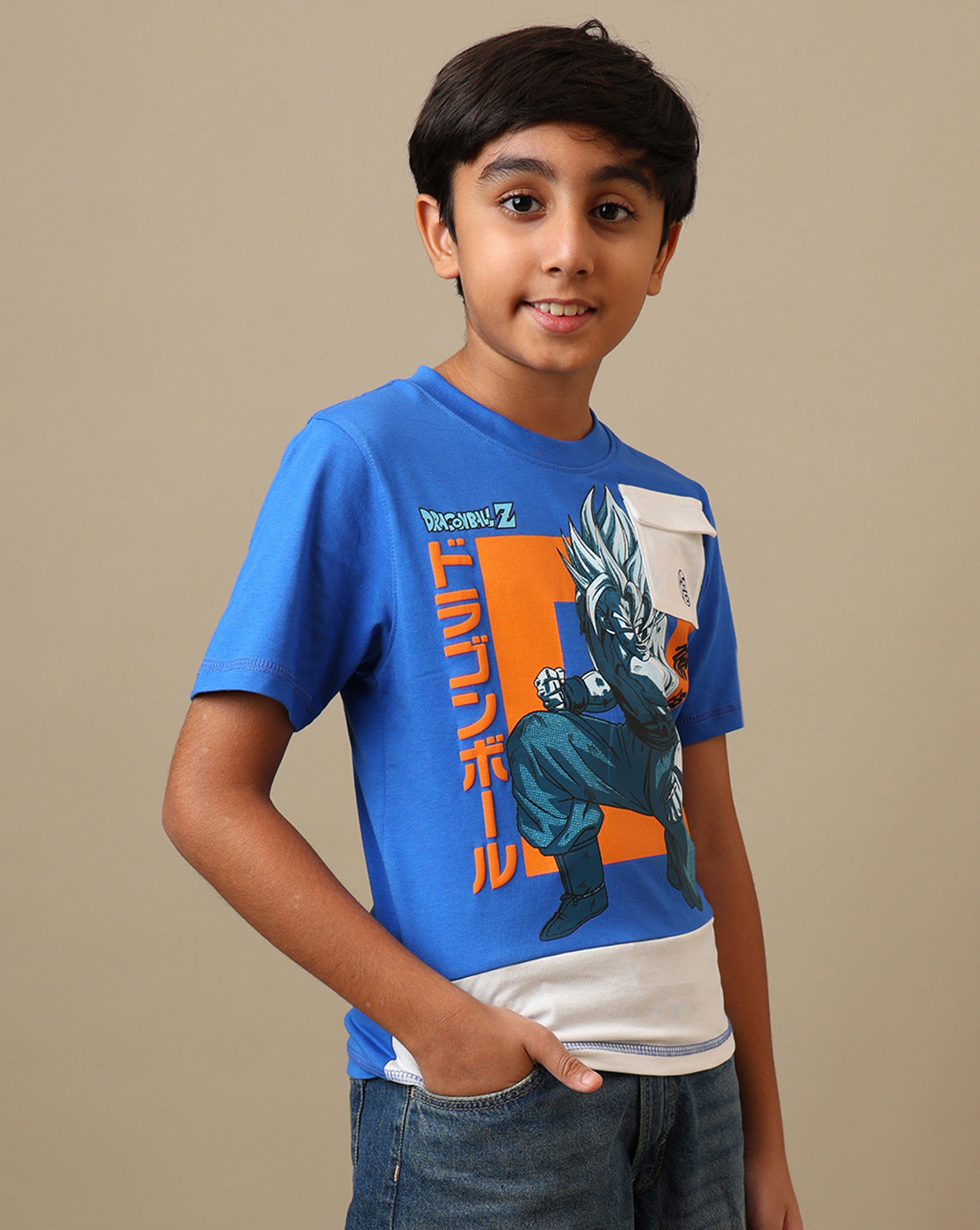 Dragon Ball Z Printed Regular Fit Tshirt For Boys