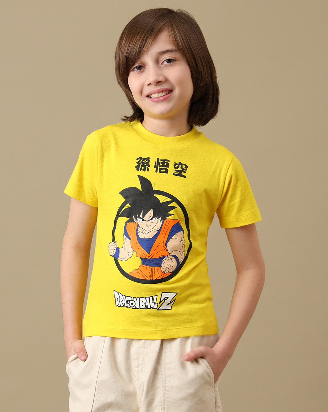 Goku Graphic Printed Regular Fit Tshirt For Boys