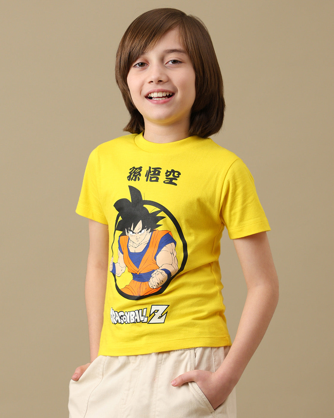Goku Graphic Printed Regular Fit Tshirt For Boys