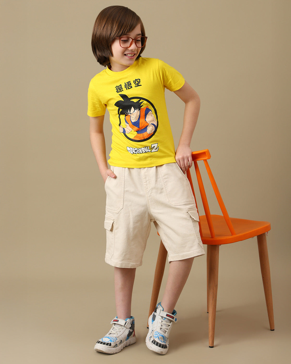 Goku Graphic Printed Regular Fit Tshirt For Boys