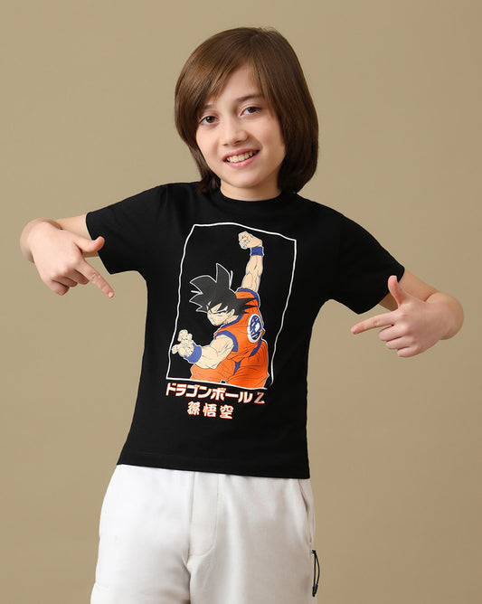 Goku Graphic Printed Regular Fit Tshirt For Boys