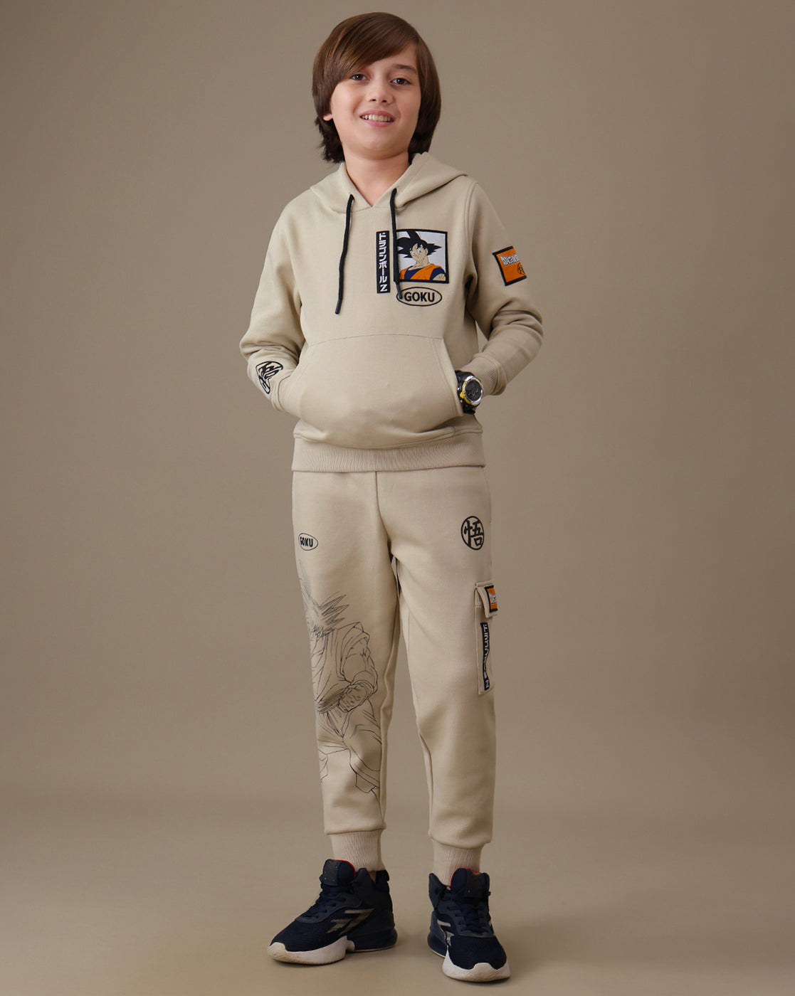 Dragon Ball Z Regular Fit Hoodie & Jogger Set Boys
