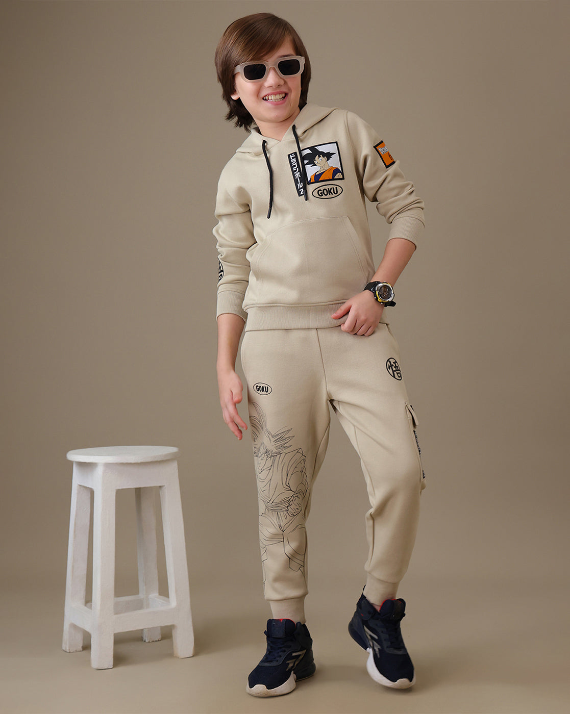 Dragon Ball Z Regular Fit Hoodie & Jogger Set Boys