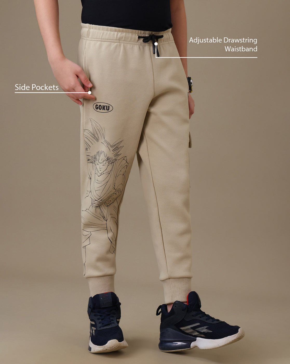 Dragon Ball Z Goku Regular Fit Joggers Boys