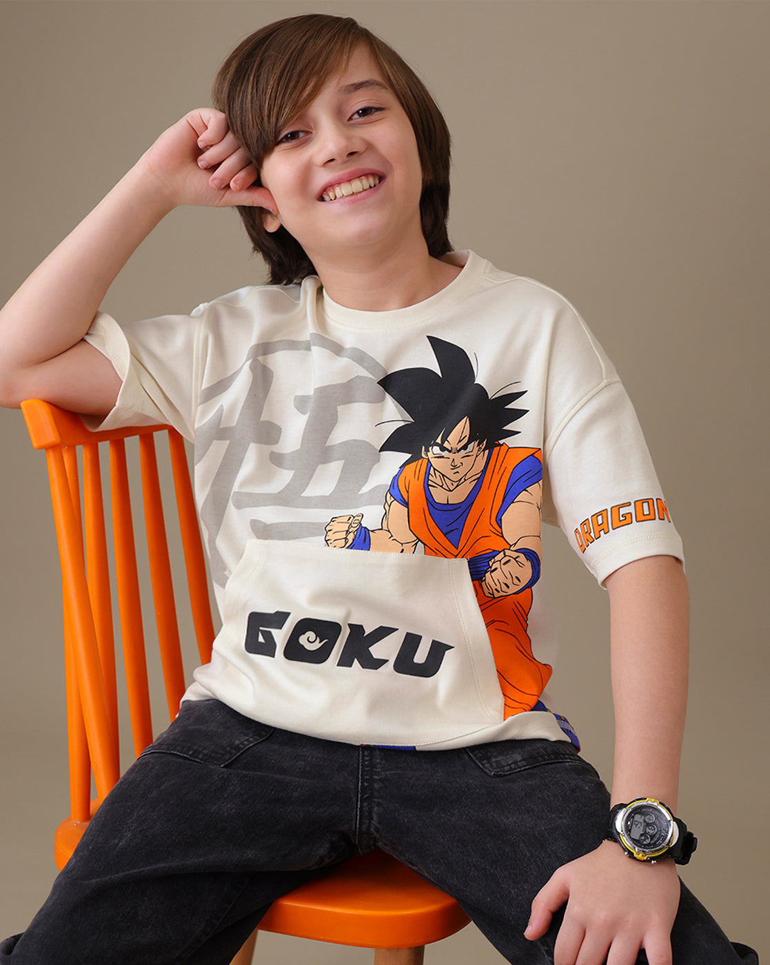 Dragon Ball Z Goku Oversized Tshirt Boys