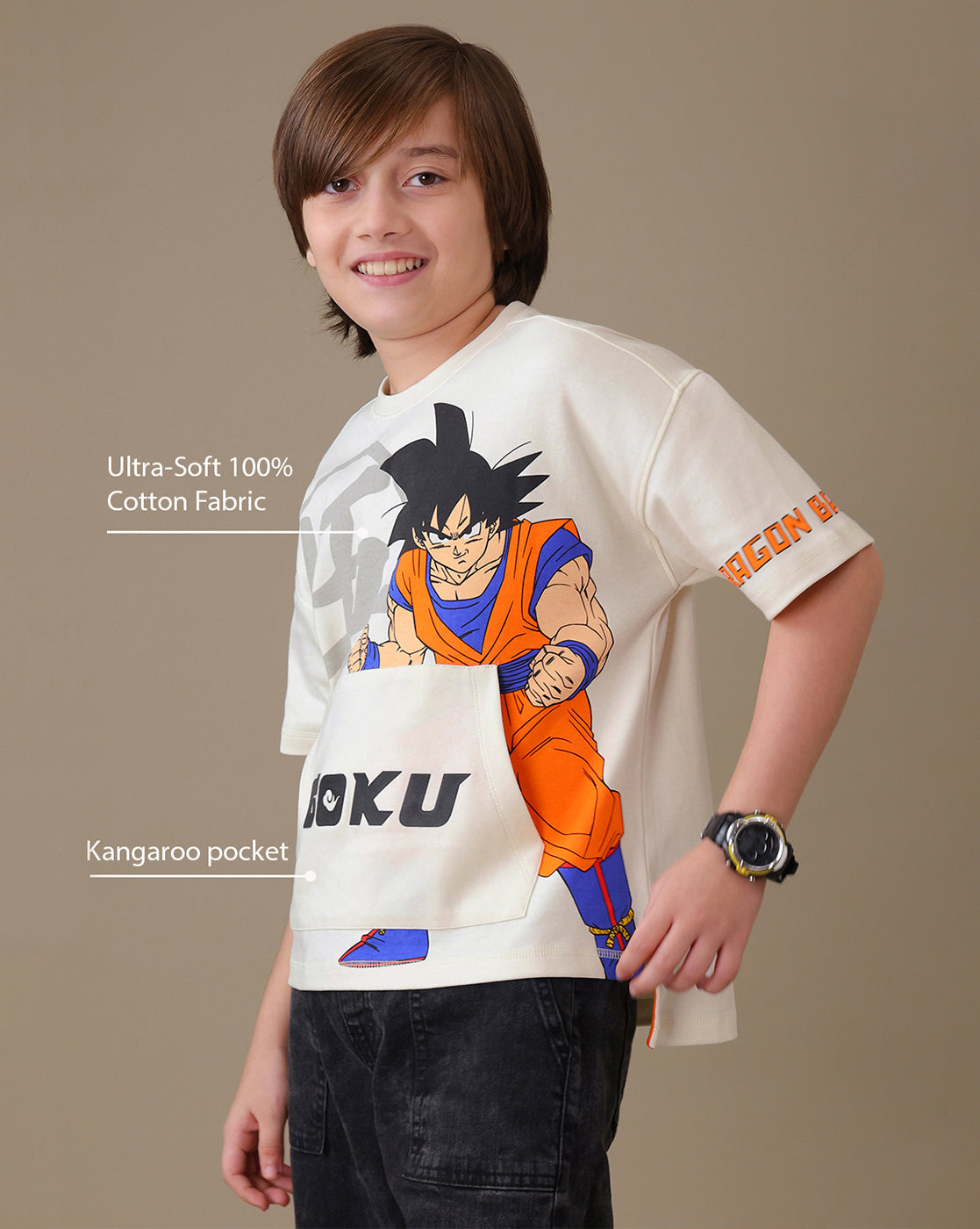 Dragon Ball Z Goku Oversized Tshirt Boys