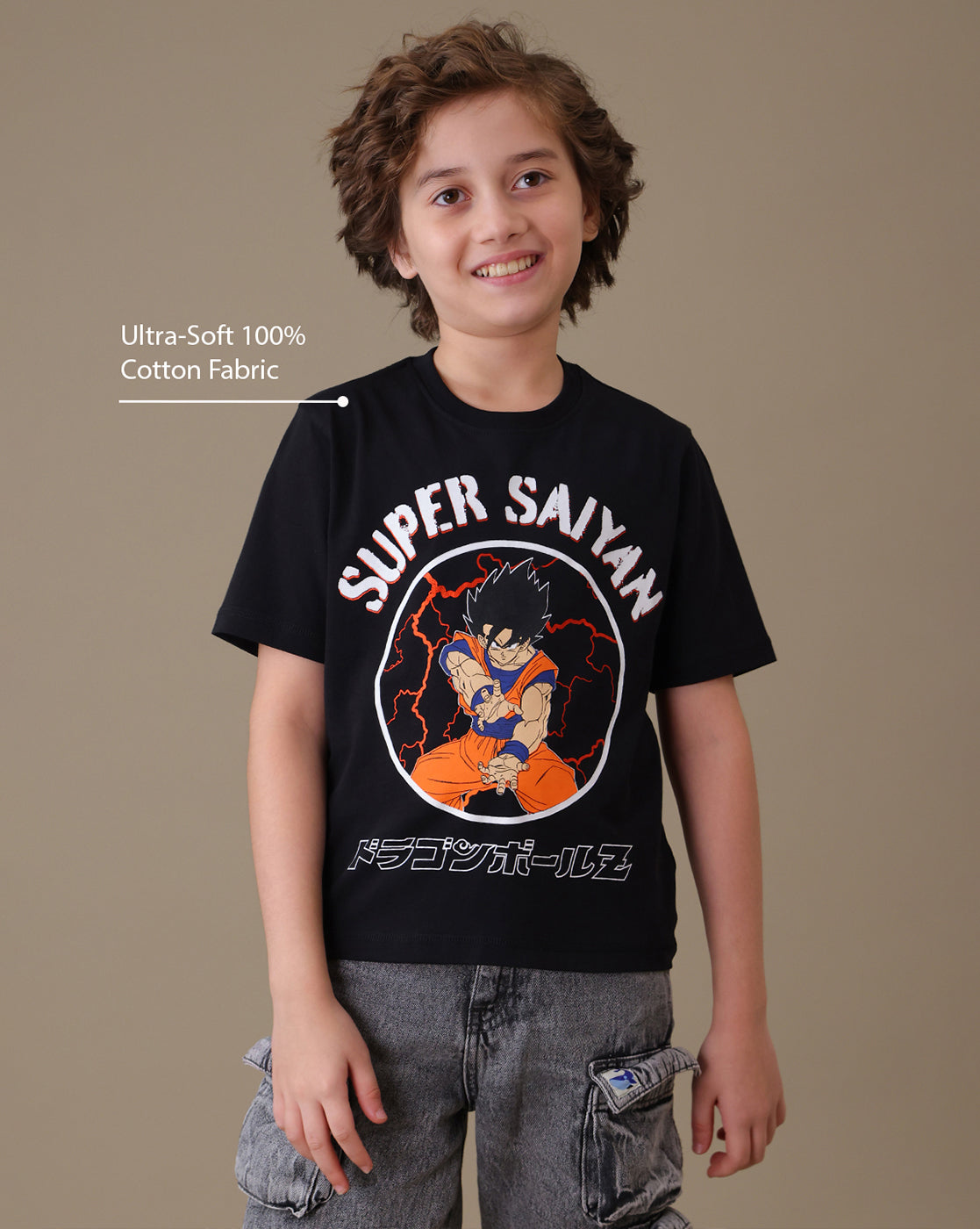 Dragon Ball Z Goku Regular Fit Tshirt Boys