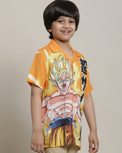 Dragon Ball Z Regular Fit Shirt For Boys