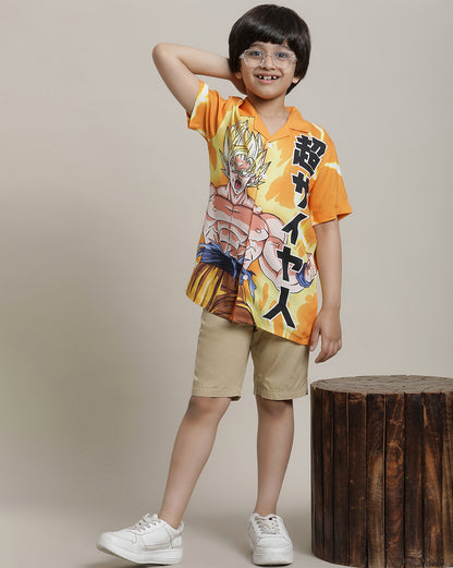 Dragon Ball Z Regular Fit Shirt For Boys
