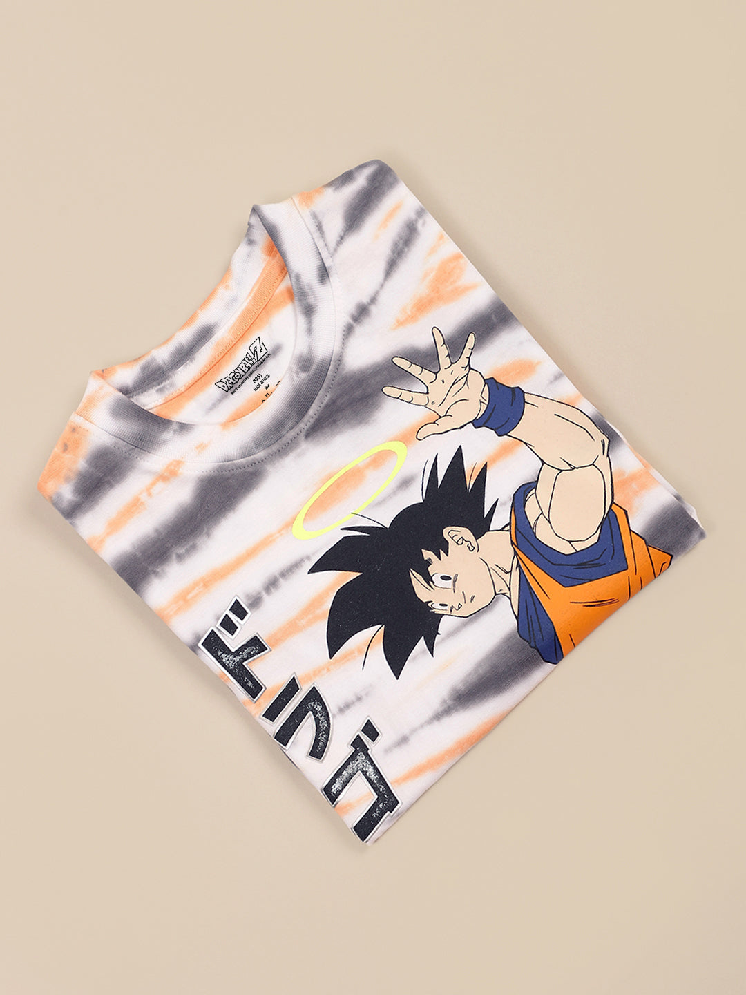 Dragon Ball Z Printed T-Shirt & Shorts Co-Ords Set For Boys