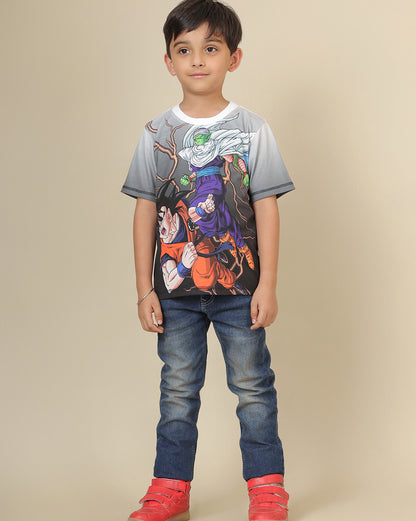 Dragon Ball Z Printed Regular Fit Tshirt For Boys