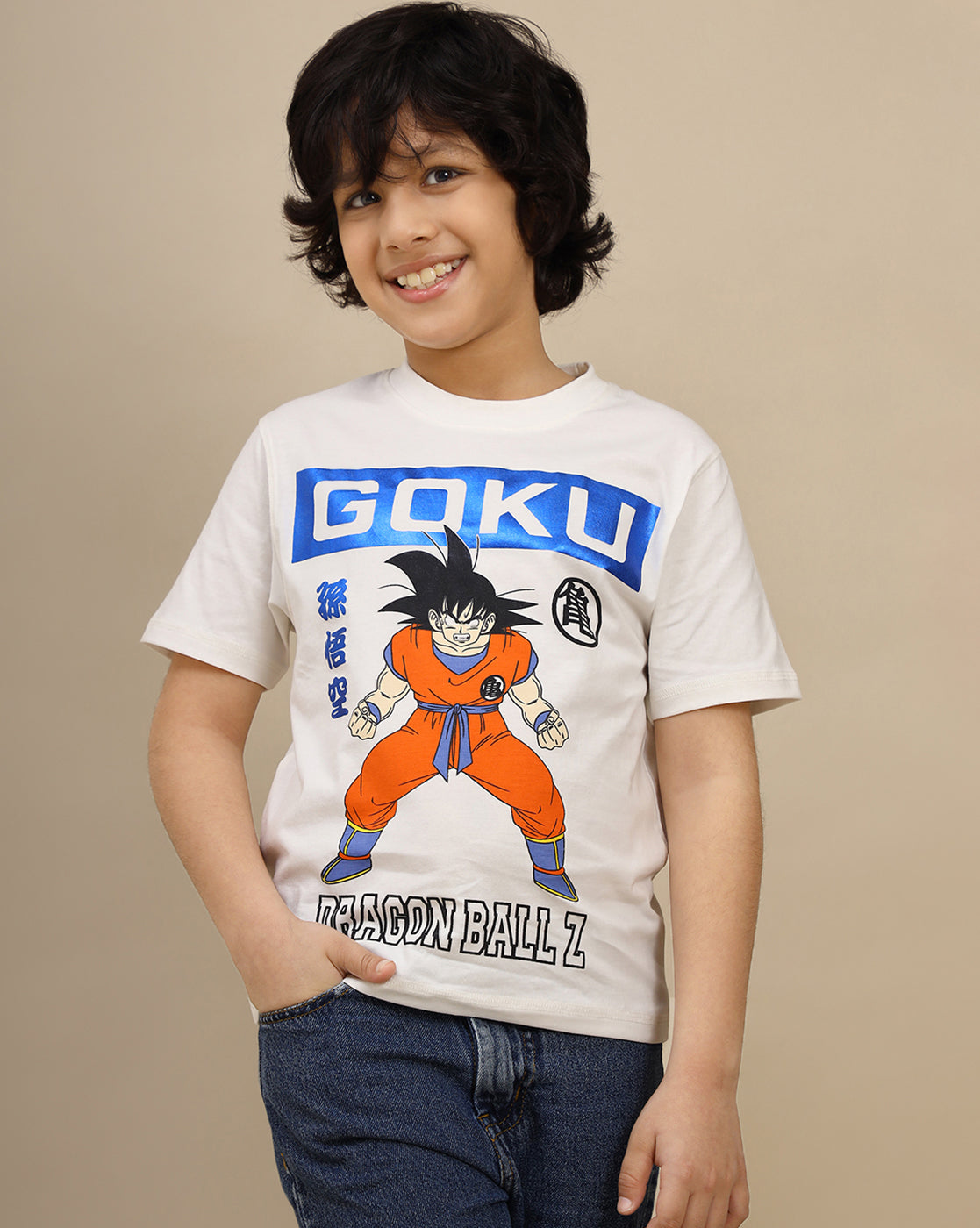 Dragon Ball Z Printed Regular Fit Tshirt For Boys
