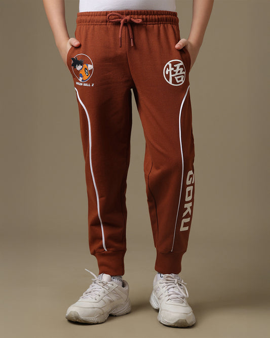 Dragon Ball Z Printed Regular Fit Joggers For Boys