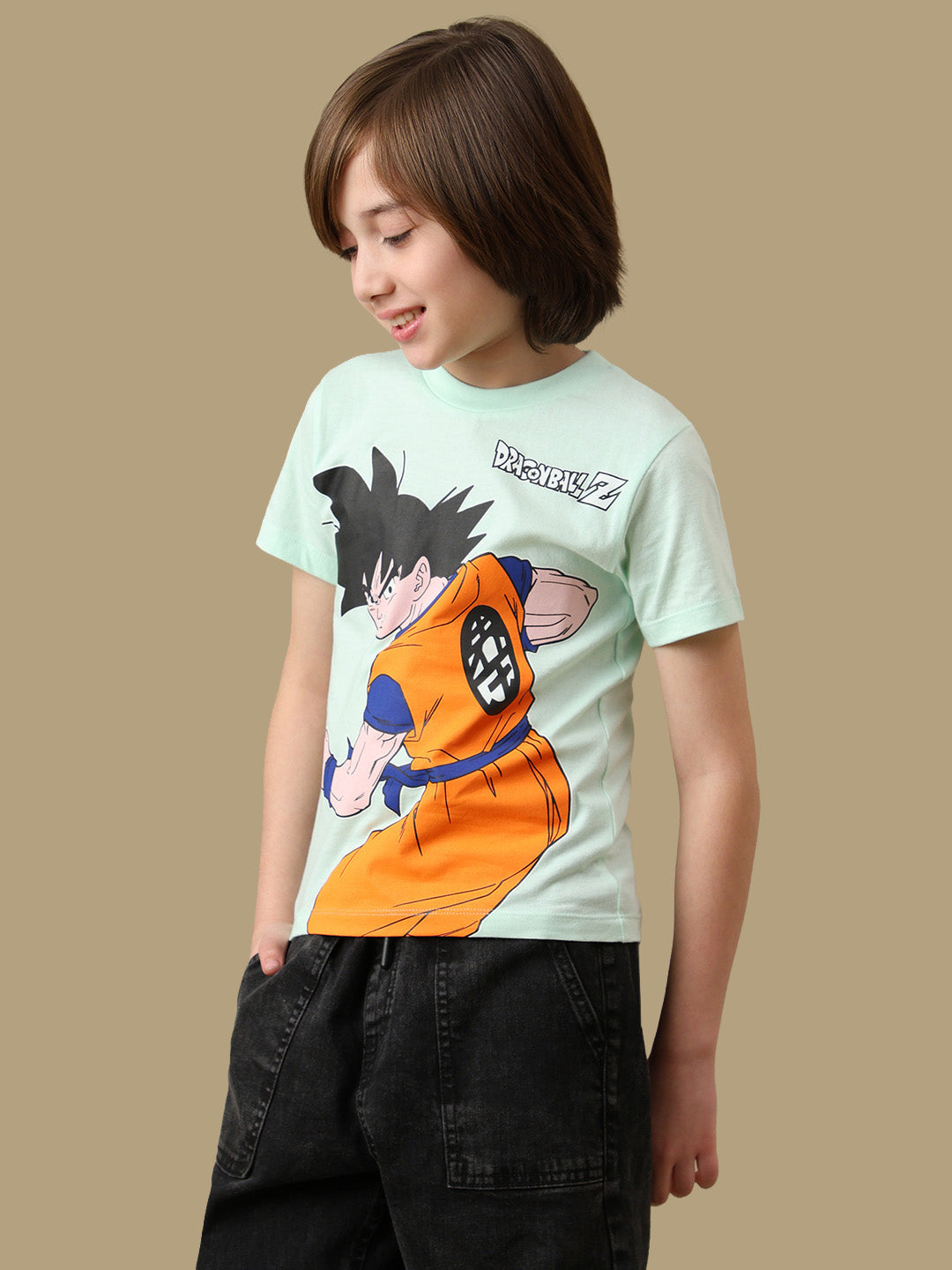 Dragon Ball Z Graphic Printed Regular Fit Pack Of 3 Tshirt For Boys