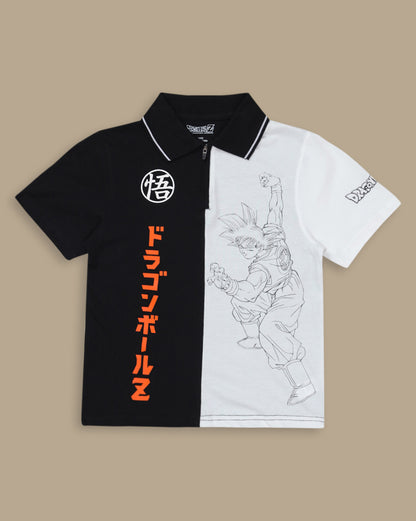 Dragon Ball Z Pritned Regular Fit Polo-Tshirt  Boys