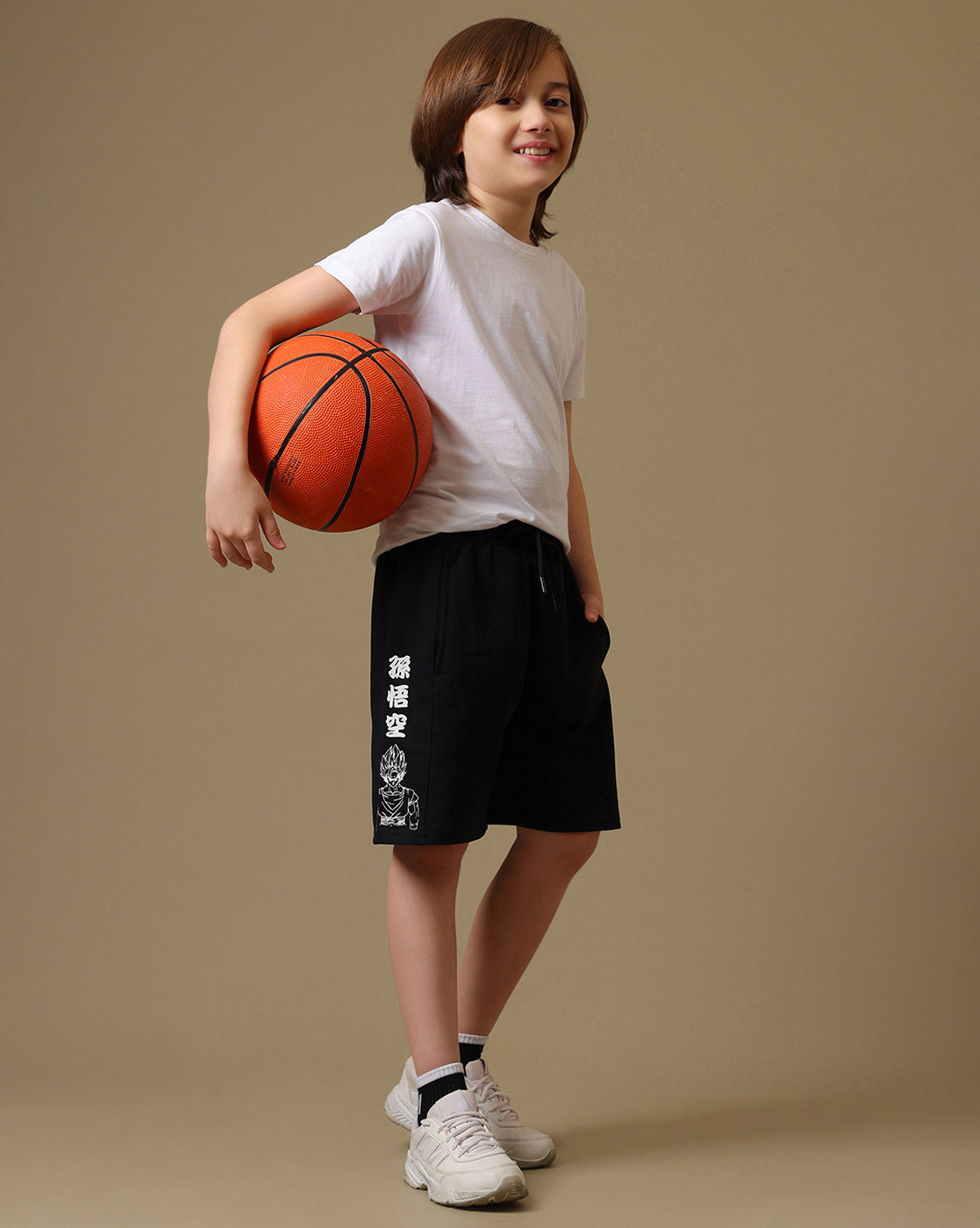Dragon Ball Z Printed Regular Fit Shorts For Boys