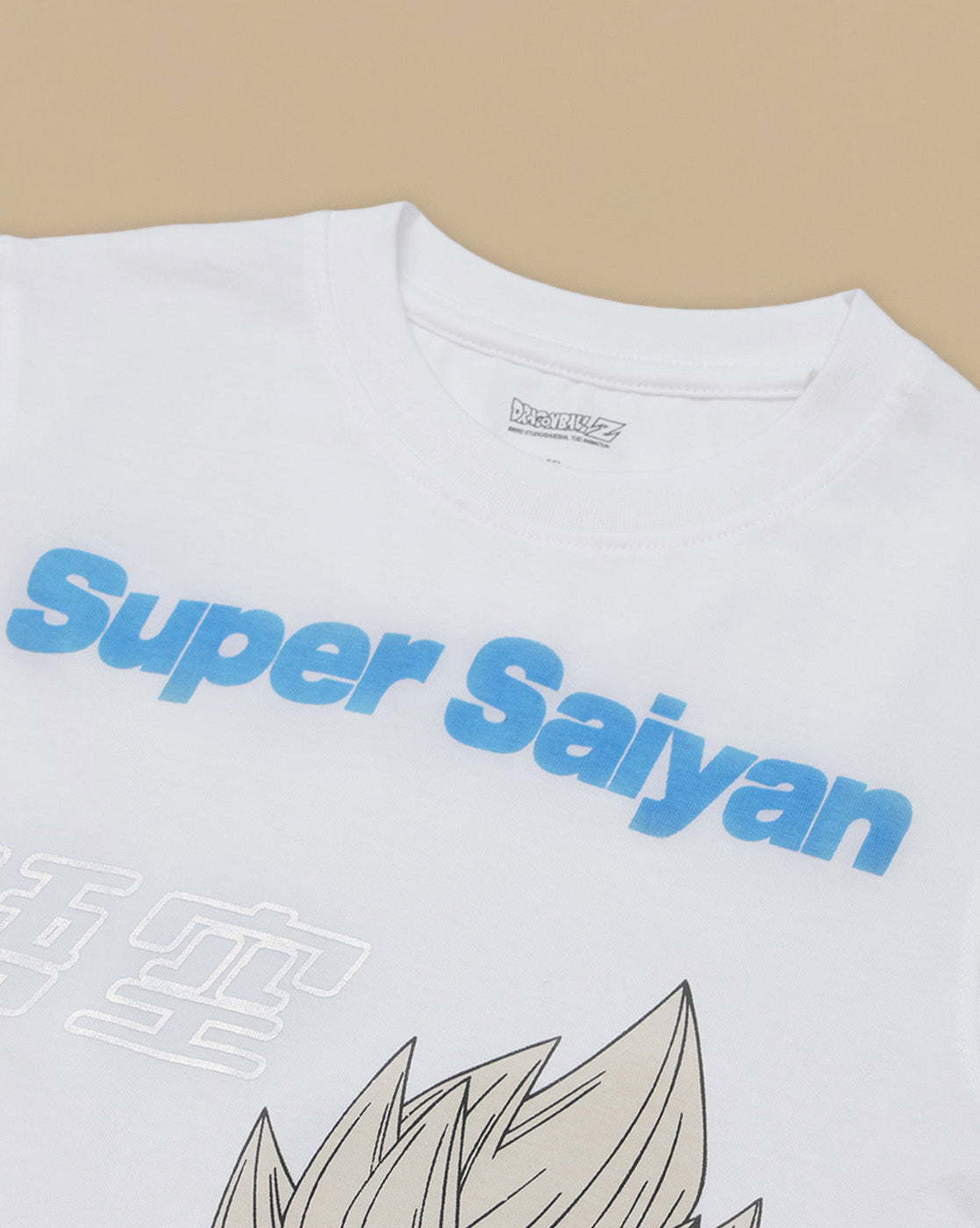 Super Saiyan Printed Regular Fit Tshirt For Boys