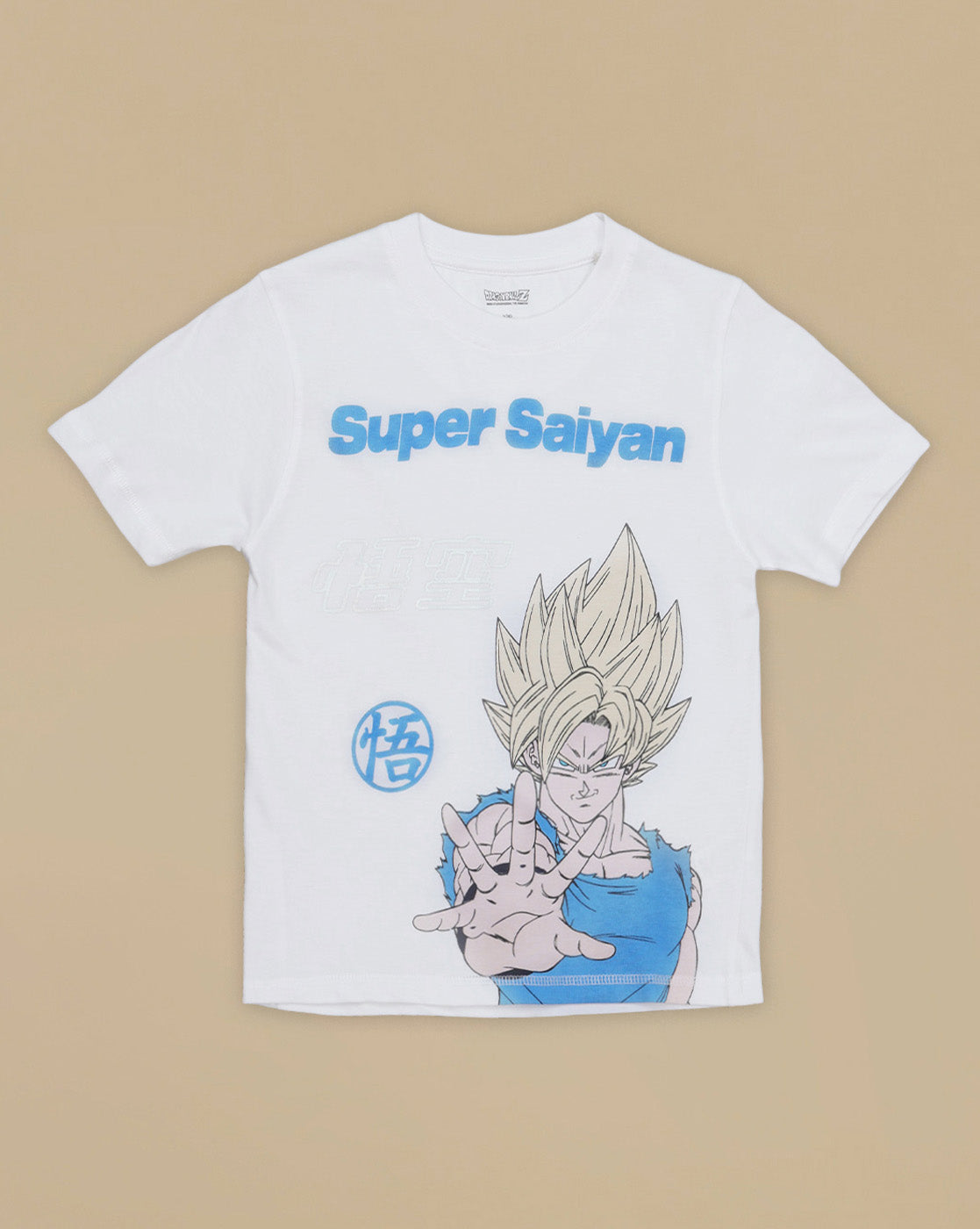 Super Saiyan Printed Regular Fit Tshirt For Boys
