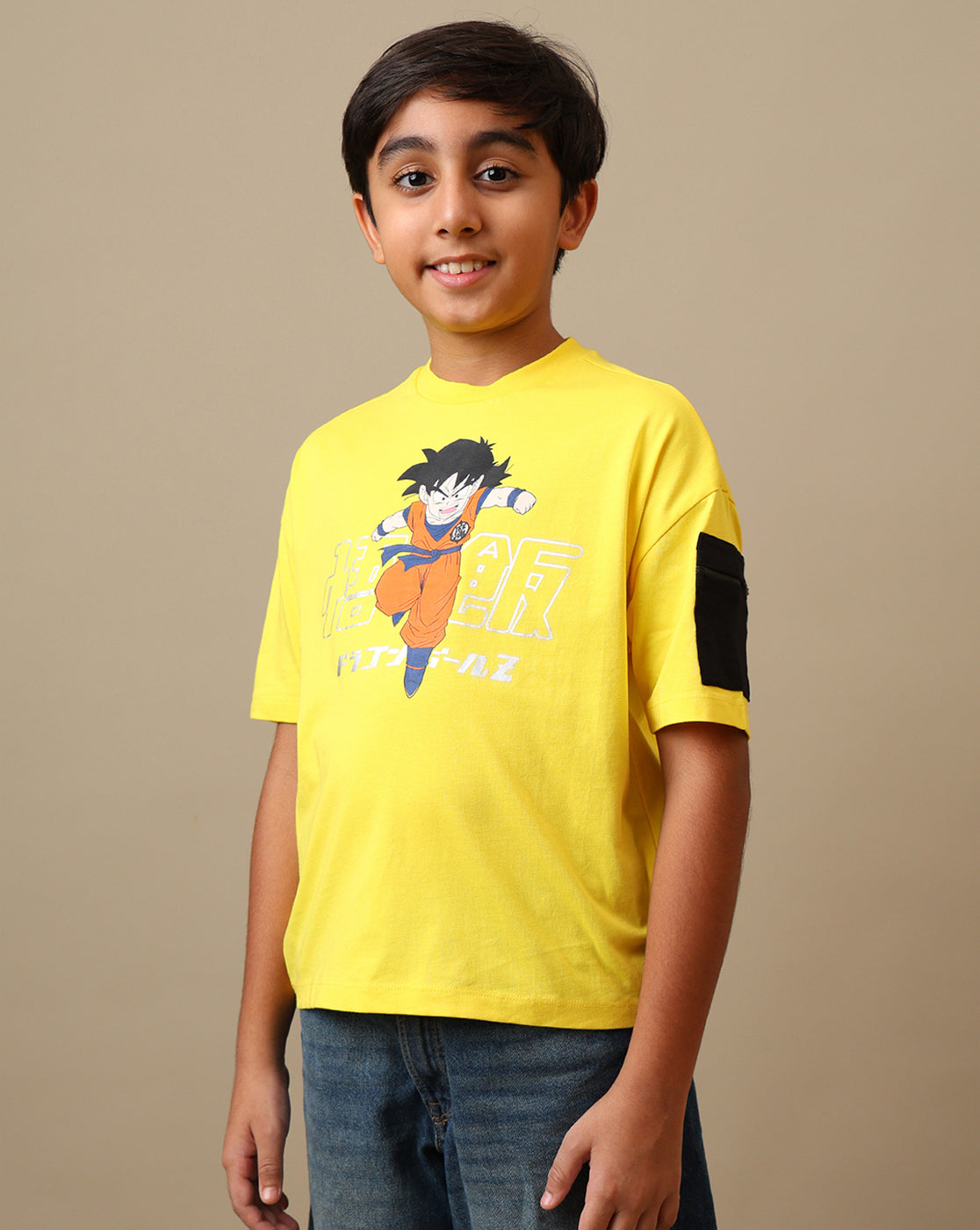 Dragon Ball Z Printed Oversized Tshirt For Boys