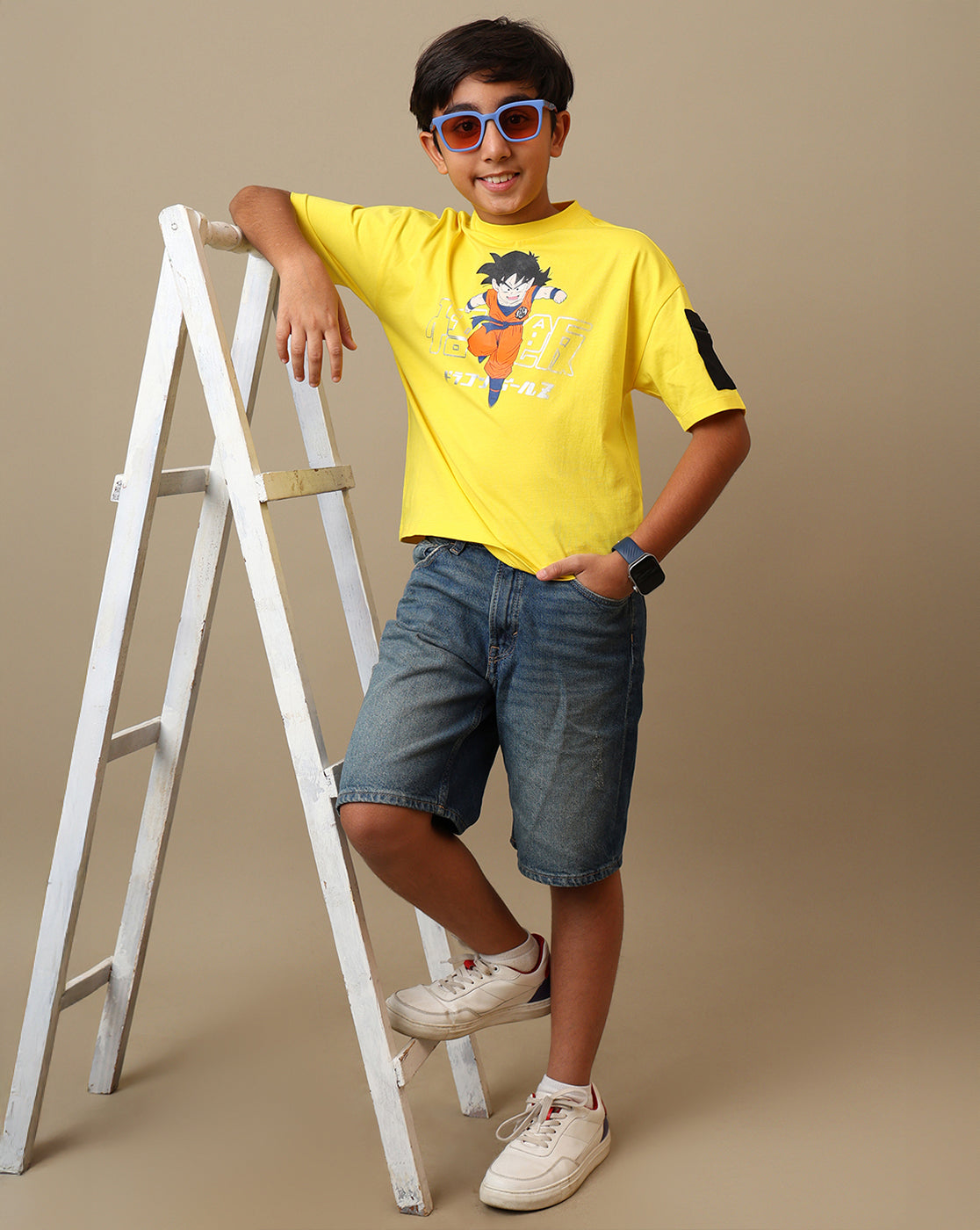 Dragon Ball Z Printed Oversized Tshirt For Boys