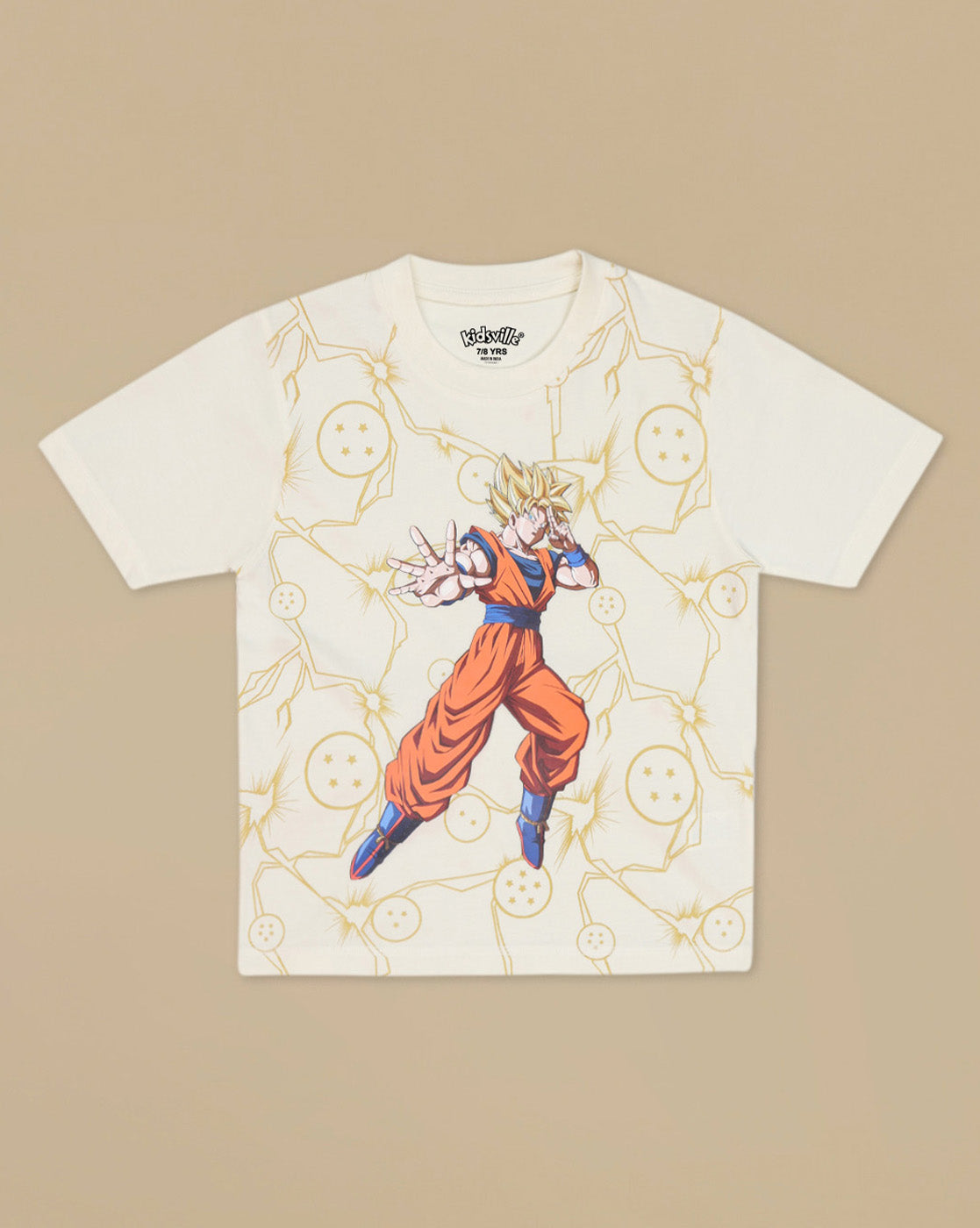 Goku Graphic Printed Regular Fit Tshirt For Boys