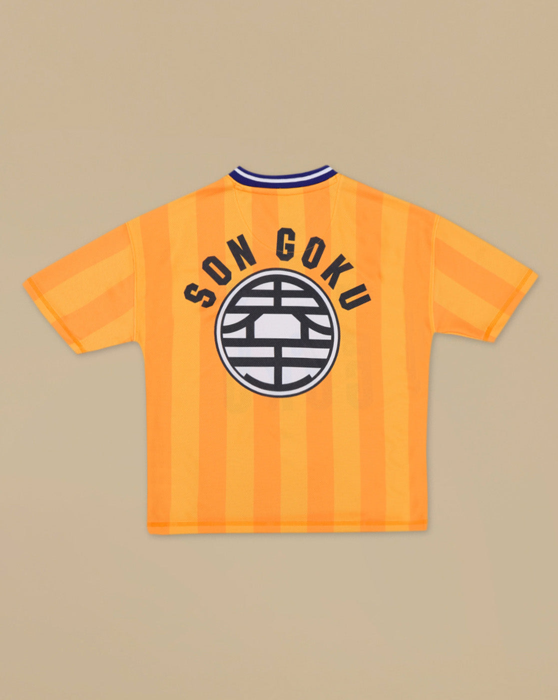 Goku Graphic Printed Oversized V-Neck Polyester T-shirt For Boys