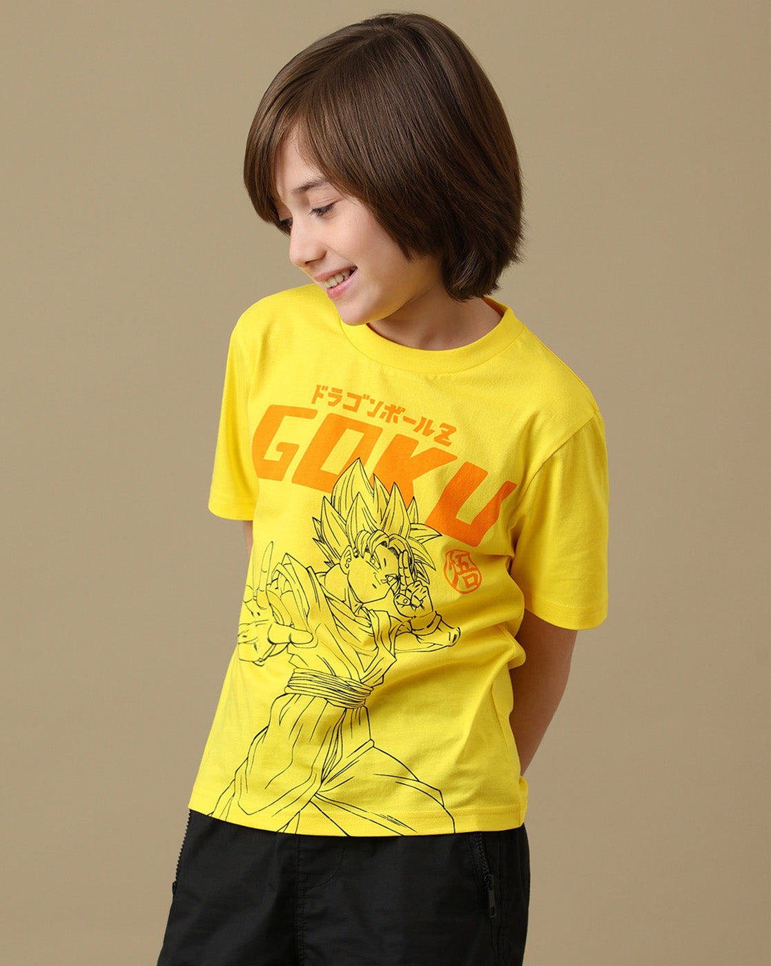 Goku Graphic Printed Regular Fit Tshirt For Boys