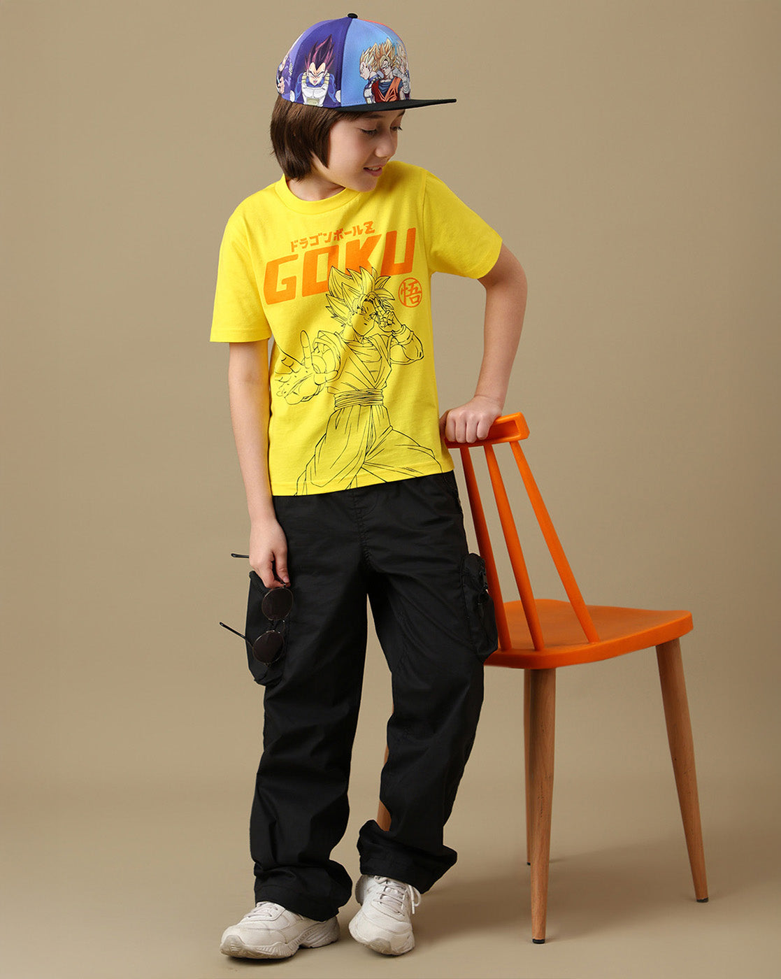 Goku Graphic Printed Regular Fit Tshirt For Boys