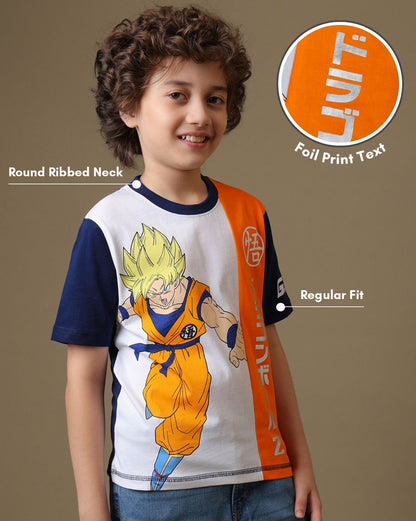 Dragon Ball Z  Regular Fit Tshirt  Boys