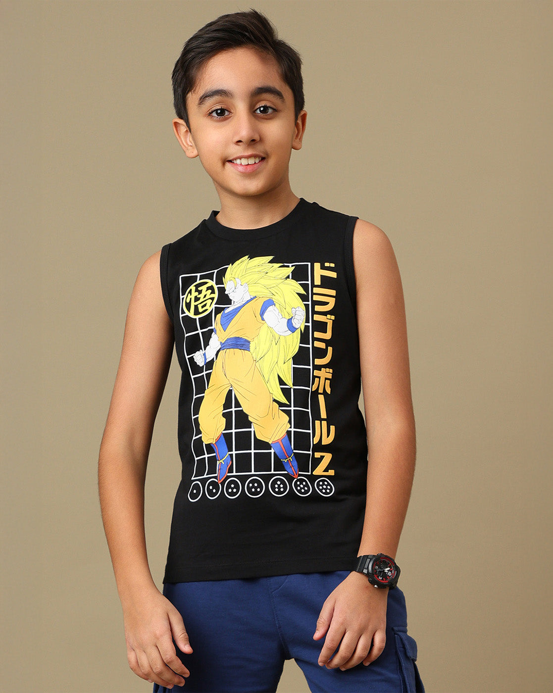 Dragon Ball Z Printed Vest For Boys